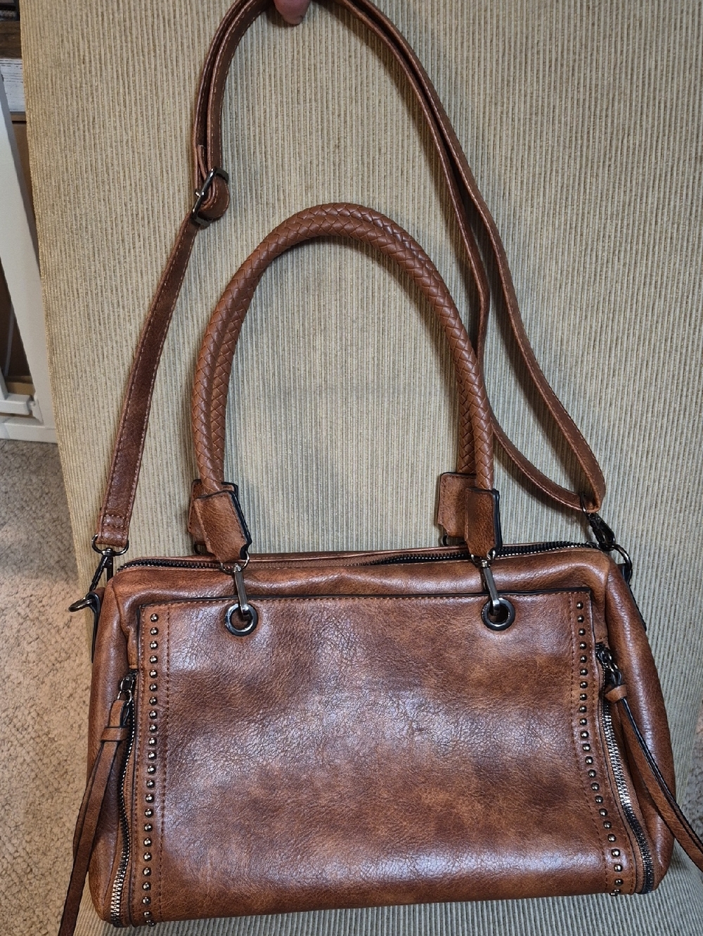 Classic Brown Women's Satchel Bag - Versatile Everyday Handbag - Picture 2 of 3